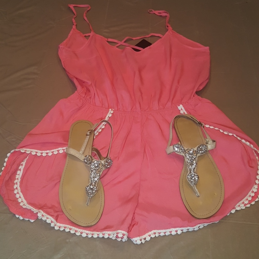 Coral Romper